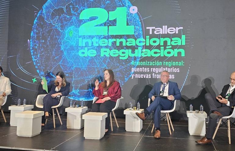 BEREC Chair Marko Mismas during a panel discussion at the 21st International Regulatory Workshop.