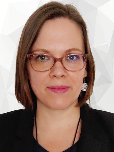The image shows Kateřina Děkanovská, Co-chair of the BEREC Sustainability Working Group