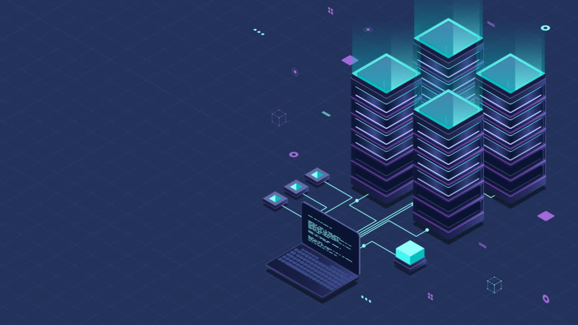 The image depicts databases.