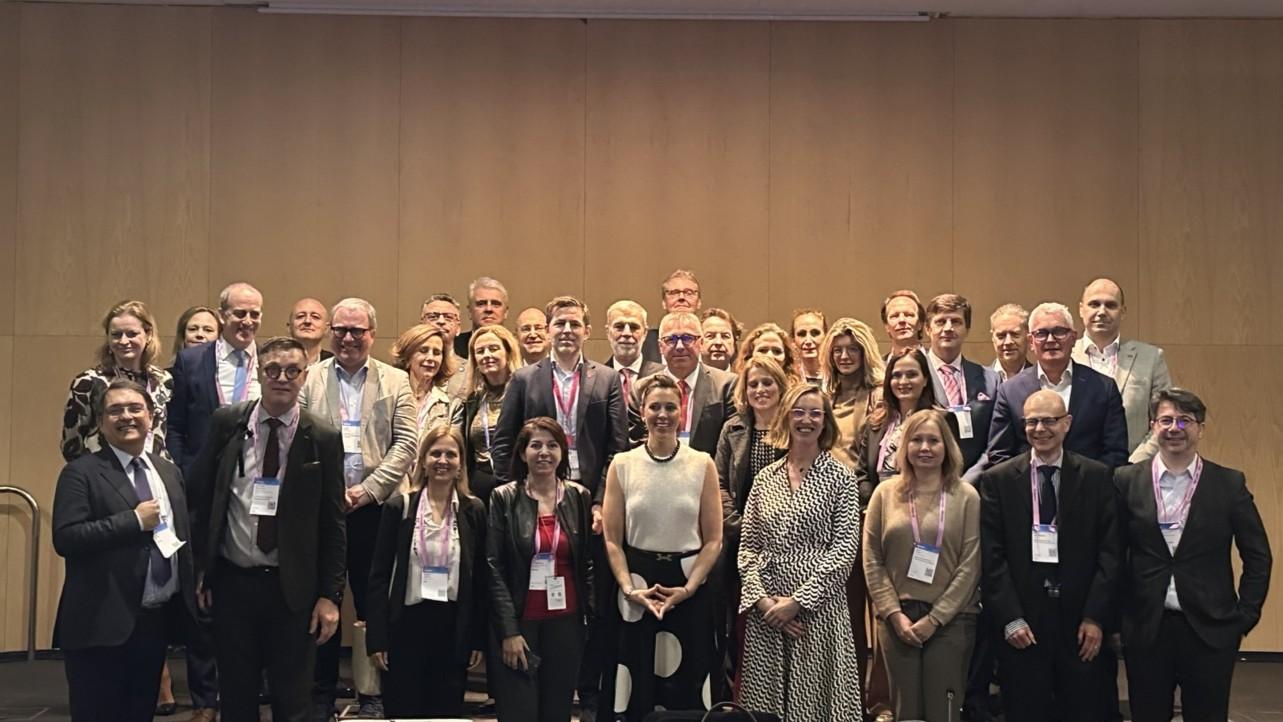 The image shows the BEREC delegation at the Mobile World Congress 2026 in Barcelona, Spain.