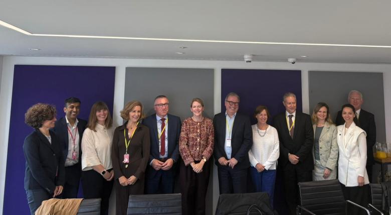 The image shows BEREC and Ofcom representatives during a meeting on 15 September 2025.