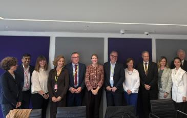 The image shows BEREC and Ofcom representatives during a meeting on 15 September 2025.
