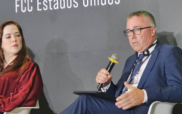 The image shows BEREC Chair 2026 Marko Mismas during a panel discussion.
