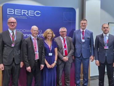 The image shows the members of the BEREC Miniboard 2027.