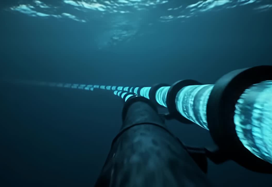 The mage shows a subsea cable.