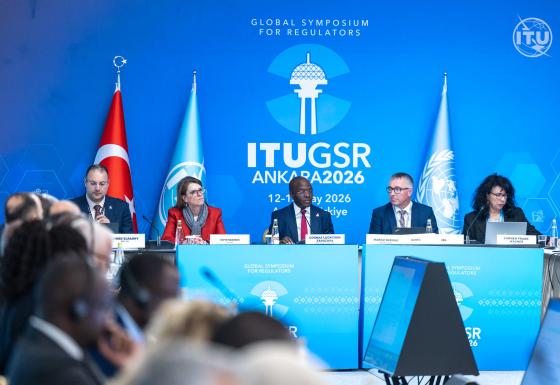 The image shows Marko Mismas at the ITU GSR 2026.